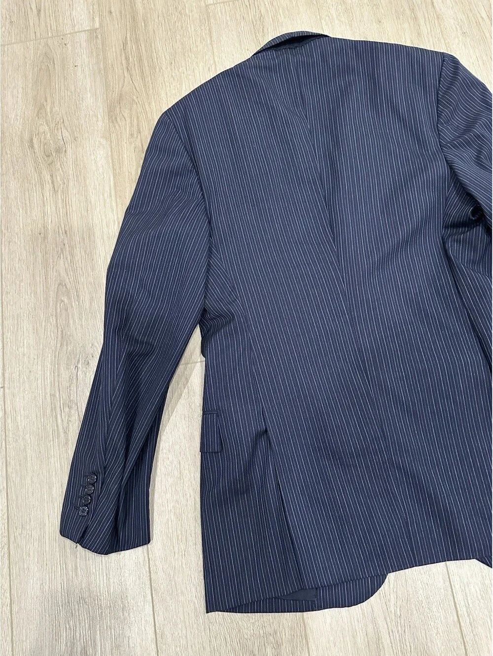Brioni Striped Navy Blue Nomentano Pure Wool Men’s Sportcoat Size 38